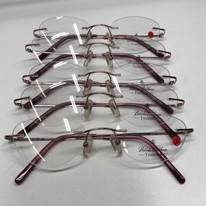 (lot)  Brooks Brothers BB487T 1228T Pink Titanium Glasses/Eyeglasses
